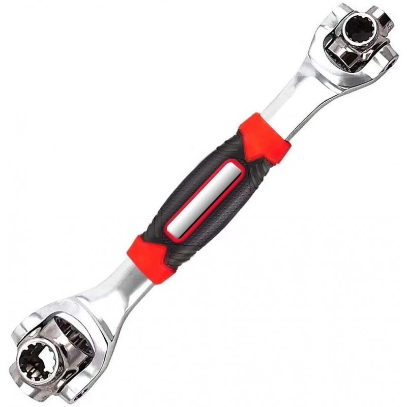 48-in-1 Multi-functional Socket  Wrench Ratcheting Hex Socket Tool Metric Inch Sleeve Dual-purpose Adjustable Wrench as shown