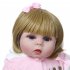 48CM Newborn Baby Shape Simulate Doll Nipple Bottle Plush Doll Toys Blue eyes