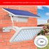 48led Outdoor Led Solar Light Intelligent Automatic Street Lamp with Solar Panel white shell