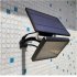 48led Outdoor Led Solar Light Intelligent Automatic Street Lamp with Solar Panel black shell