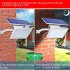 48led Outdoor Led Solar Light Intelligent Automatic Street Lamp with Solar Panel white shell