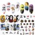 48pcs Halloween Christmas DIY Nail Wrap Stickers Nail Art Decorations Skull Transfer Decals Accessories Tip Manicure Tool  Halloween sticker