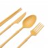 48pcs Wheat Straw Dinnerware Set Bowl Plate Dish fork Chopsticks Spoon Multi color