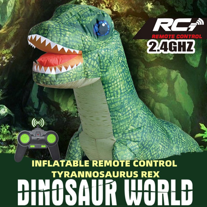 Inflatable Remote Control Dinosaur Electric Simulation Jurassic Dinosaur Model Outdoor Toys 