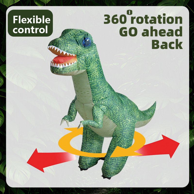 Inflatable Remote Control Dinosaur Electric Simulation Jurassic Dinosaur Model Outdoor Toys 