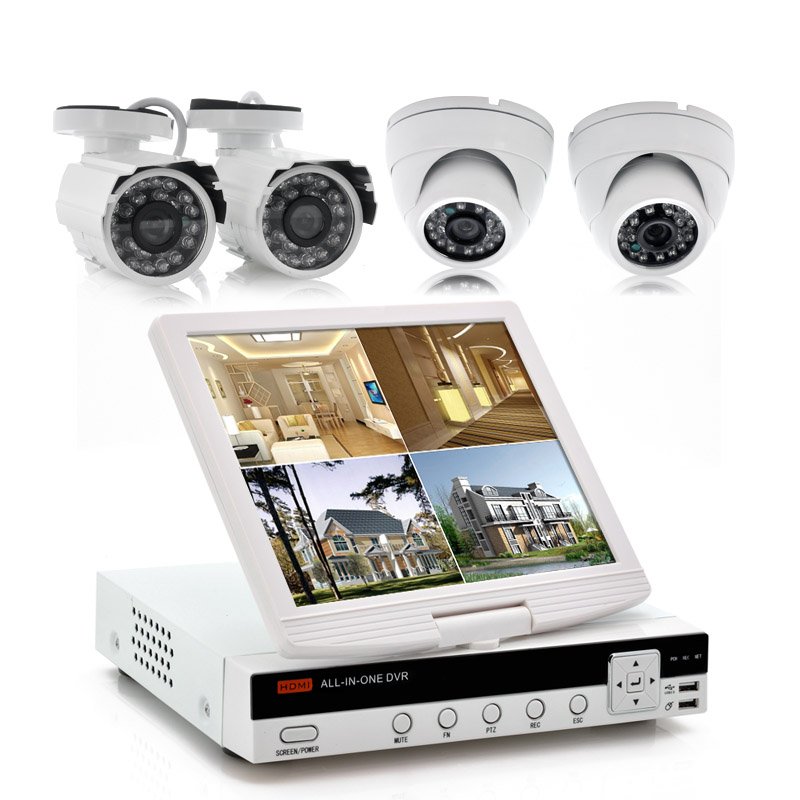 4CH DVR Kit with 10 Inch Screen - Securitex