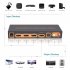 4K 60Hz HDMI Switch Audio Extractor Splitter with Remote 3 Port HDMI Switcher with Optical Toslink SPDIF   RCA L R Audio Out UK plug