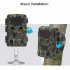 4K HD IR Dual Camera Night Vision Infrared Photo Traps 2MP Starlight Level NIR Sensor H8201
