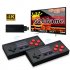4K HD TV Video Game Console Built in 628 Games Dual Players Infrared Connection Wireless Controller black