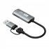 4K Video Capture Card HDTV To USB 3 0 Type C Video Recording 1080P HD Video Capture Device For Gaming Grey