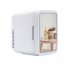 4L Mini Skincare Fridge With LED Light Mirror  Cooler And Warmer For Refrigerating Make Up  Skin Care And Food  Portable Mini Fridge For Bedroom  Office And Car