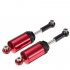 4PCS 1 16 Metal Fittings Internal Pressure Shock Absorber for C 24 Simulated Climbing Vehicle  red