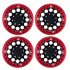 4PCS 1 9 inch Metal Beadlock Wheel Rim for 1 10 RC Crawler Traxxas Hsp Redcat Rc4wd Tamiya Axial Scx10 D90 Hpi Tire Accessories black