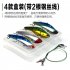 4PCS 7 5cm 25g Hard Metal VIB Fishing Lures Swing Vibration Pike Carp Trout Catfish Fishing Baits Set Set