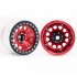 4PCS Aluminum 2 2 Beadlock Wheel Rims for1 10 RC Rock Crawler Axial SCX10 RR10 Wraith 90048 90018 Traxxas TRX4 TRX 6 Red inner circle
