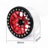 4PCS Aluminum 2 2 Beadlock Wheel Rims for1 10 RC Rock Crawler Axial SCX10 RR10 Wraith 90048 90018 Traxxas TRX4 TRX 6 Black inner ring  red outer ring 