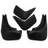 4PCS Car Mud Flaps Replacement  Front And Rear Wheel Vehicles Mudguard Splash Guards Fender Flares Kit  Compatible For Discovery 5 2017 2020 black