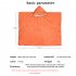 4PCS Emergency Rain Poncho Reusable Weather Resistant PE Aluminum Film Raincoat For Men Women Grown ups Camping Orange  set of 4 