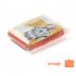 4PCS Emergency Rain Poncho Reusable Weather Resistant PE Aluminum Film Raincoat For Men Women Grown ups Camping Orange  set of 4 