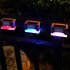 4PCS LED RGB 7Colors Change Solar Outdoor Waterproof Wall Light for Garden Yard Fence RGB