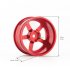 4PCS Metal Wheel Rim 1 9 Inch BEADLOCK for 1 10 RC Rock Crawler Axial SCX10 90046 AX103007 TAMIYA CC01 D90 TF2 Traxxas TRX 4 red