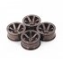 4PCS Metal Wheel Rim 1 9 Inch BEADLOCK for 1 10 RC Rock Crawler Axial SCX10 90046 AX103007 TAMIYA CC01 D90 TF2 Traxxas TRX 4 Six spoke black