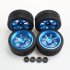 4PCS Rim and Tires with Adapter for WLtoys 1 14 144001 RC Car Parts Aluminium Alloy Wheels Upgrade Parts 4PCS