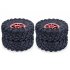 4Pcs 1 9  Beadlock Wheel Rim   1 9 Rubber Tires Set for 1 10 RC Crawler Axial SCX10 90046 Traxxas TRX 4 Redcat GEN 8 RC Car Parts black