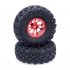 4Pcs 1 9  Beadlock Wheel Rim   1 9 Rubber Tires Set for 1 10 RC Crawler Axial SCX10 90046 Traxxas TRX 4 Redcat GEN 8 RC Car Parts black