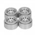 4Pcs 1 9 Inch RC Car Wheel Hub Rims for 1 10 RC Crawler Axial SCX10 SCX10 II 90046 TRX4 D90 Silver