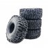 4Pcs 1 9in Rubber Rocks Tyres   Tires for 1 10 RC Rock Crawler car for Axial SCX10 90047 D90 D110 TF2 TRX 4 120MM  default
