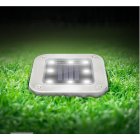 4Pcs 8LEDs Solar Powered Buried Light Underground Lamp for Outdoor Path Way Patio Garden Yard white light