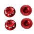 4Pcs Aluminium Alloy Wheel Hub Cover Antidust Cover CNC17mm HEX Nut Adapter for Losi Team C HSP Redcat Traxxas 1 8 RC Car Gold