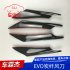 4Pcs Car Front Bumper Canard Splitter Fin Spoiler Carbon Fiber Universal Modified Decoration  Carbon fiber