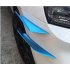 4Pcs Car Front Bumper Canard Lip Splitter Fin Body Spoiler Universal Modified Decoration  blue