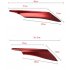 4Pcs Car Front Bumper Canard Lip Splitter Fin Body Spoiler Universal Modified Decoration  red