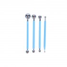 4Pcs DIY Cake Tools Set Stainless Steel Ball Stylus Sculpting Modeling Tools for Fondant Cakes Decorating