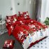 4Pcs Set 3D Christmas Printed Duvet Cover Bed Sheet Pillowcase Set for Christmas New Year Holidays 2 2 3m