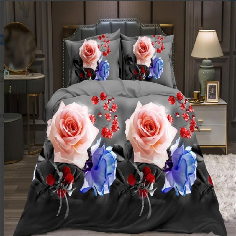 Wholesale 4Pcs/Set 3D Printed Duvet Cover Bed Sheet Pillowcase Set for