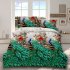 4Pcs Set 3D Printed Stylish Bed Set Bed Sheet Quilt Cover Pillowcases Wedding Housewarming Decoration