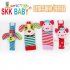 4Pcs Set Cartoon Infant Toddler Baby Cloth Toy Piggy Dog Wrist Bell and Socks