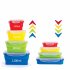 4Pcs Set Folding Silicone Lunch Preservation Box for Oudoor Traveling Four piece set