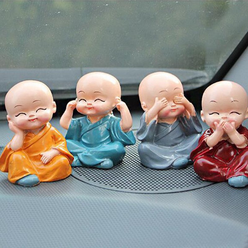 Kung Fu Cartoon Little Monk Doll Decoration