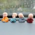 4Pcs Set Kung Fu Cartoon Little Monk Doll Decoration Auto Dashboard Car Ornament Toy Gift  4PCS set