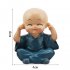 4Pcs Set Kung Fu Cartoon Little Monk Doll Decoration Auto Dashboard Car Ornament Toy Gift  4PCS set
