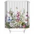 4Pcs Set Shower Curtain 180 180cm Non Slip Rug Toilet Lid Cover Bath Mat for Bathroom YUL 2169