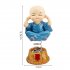 4Pcs Set Spring Cute Cartoon Little Monk Doll Decoration Auto Dashboard Shaking Head Ornament