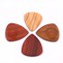 4Pcs Set Wooden Plectrums Picks Guitar Bass Banjo Accessory with Storage Case  Heart shaped