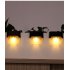 4Pcs Solar Lamp LED Waterproof Outdoor Light for Waterproof Landscape Step Stair Deck Yard Balcony Fence Brown warm light