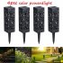 4Pcs Solar Powered Hollow Lawn Lamps for Garden Lighting Decor warm light